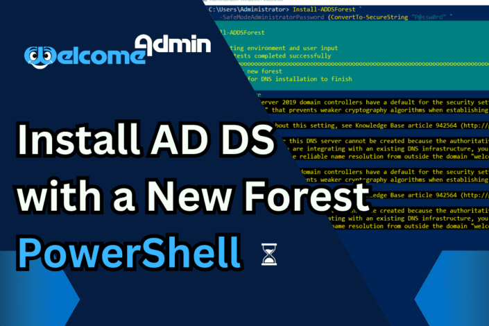 How-to: Install Active Directory Domain Services (AD DS) with a New Forest | PowerShell | Install Active Directory Domain Services Powershell