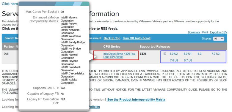 How-to: Use VMware Compatibility Guide 16 How-to: Use VMware Compatibility Guide | PowerEdgeR750xs VMware Compatibility Guide 04