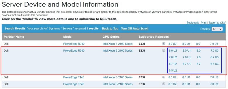 How-to: Use VMware Compatibility Guide 6 How-to: Use VMware Compatibility Guide | PowerEdge R340 VMware Compatibility Guide 02