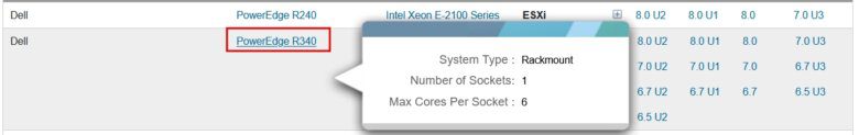 How-to: Use VMware Compatibility Guide 7 How-to: Use VMware Compatibility Guide | PowerEdge R340 VMware Compatibility Guide 03