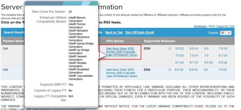 How-to: Use VMware Compatibility Guide 12 How-to: Use VMware Compatibility Guide | PowerEdge R440 VMware Compatibility Guide 04