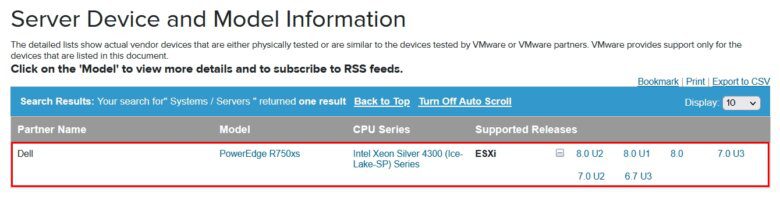 How-to: Use VMware Compatibility Guide 14 How-to: Use VMware Compatibility Guide | PowerEdge R750xs VMware Compatibility Guide 02