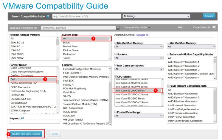 How-to: Use VMware Compatibility Guide 1 How-to: Use VMware Compatibility Guide | PowerEdge T320 VMware Compatibility Guide 01