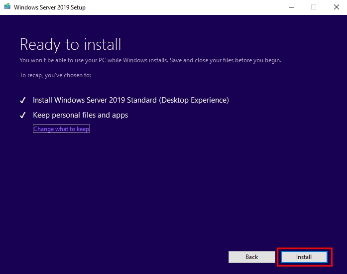 How-to: Upgrade Windows Server 2016 to Windows Server 2019/2022 | Best Practices 9 How-to: Upgrade Windows Server 2016 to Windows Server 2019/2022 | Best Practices | Ready to install windows 2019