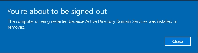 How-to: Install Active Directory Domain Services (AD DS) with a New Forest | GUI 25 How-to: Install Active Directory Domain Services (AD DS) with a New Forest | GUI | Restart