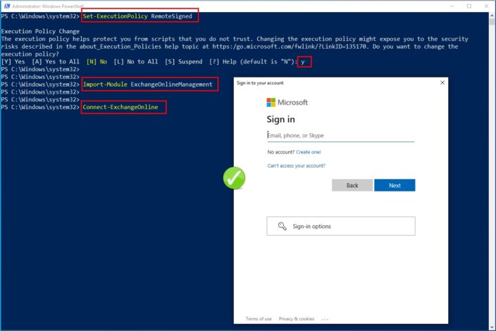 How-to: Connect to Exchange Online PowerShell | Step-by-Step 8 How-to: Connect to Exchange Online PowerShell | Step-by-Step | Success