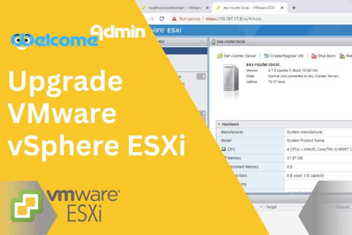 Upgrade VMware vSphere ESXi