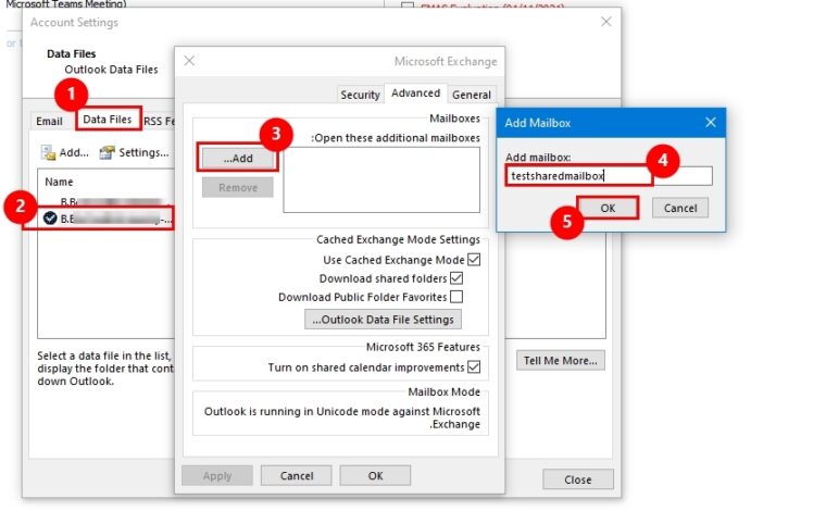 How-to: Fix Shared Mailbox not visible in Outlook 4 How-to: Fix Shared Mailbox not visible in Outlook | Add Shared Mailbox Manually 2