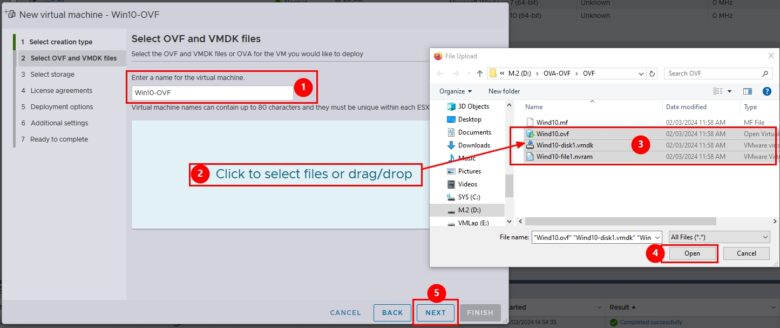 Best ways to move VM from VMware Workstation to ESXI 2 Best ways to move VM from VMware Workstation to ESXI | Importing the OVF ESXi 02